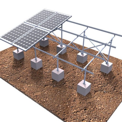 Zn-Al-Mg Steel Solar Ground Mounting